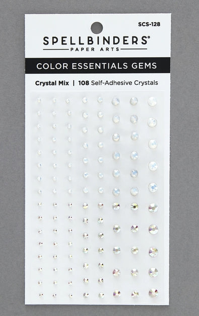 SCS-128 Crystal Mix Color Essential Gems by Spellbinders