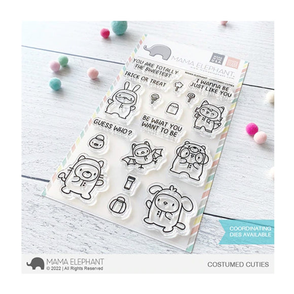 Mama Elephant Costumed Cuties Stamp Set