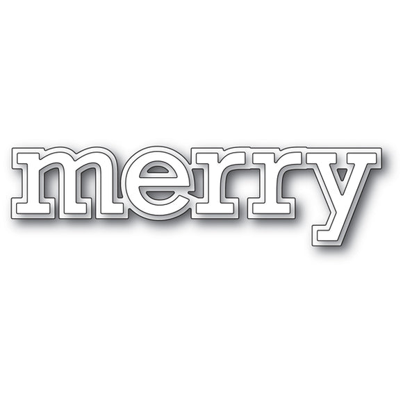 2111 Merry Outline craft die
