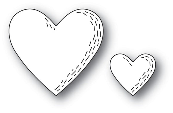 2161 Whittle Hearts craft die