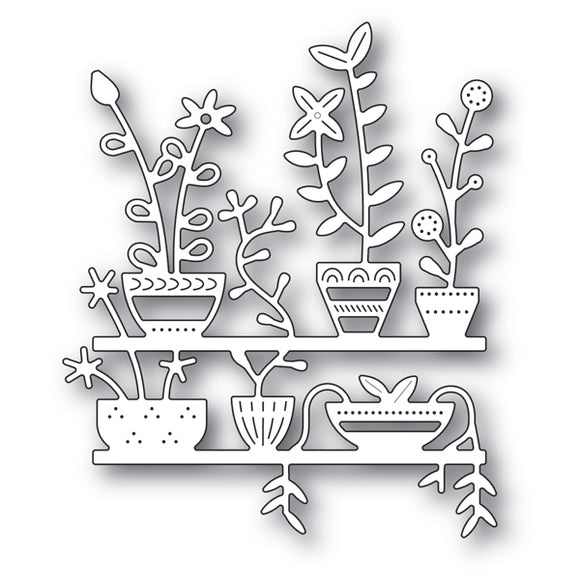 2174 Spring Pots Shelves craft die