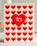 2284 Grid Heart Frame craft die