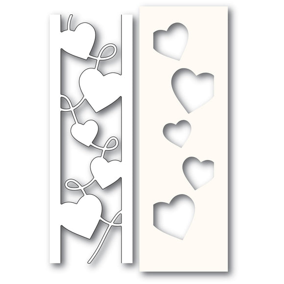 2301 Curvy Heart Side Strips and Stencil