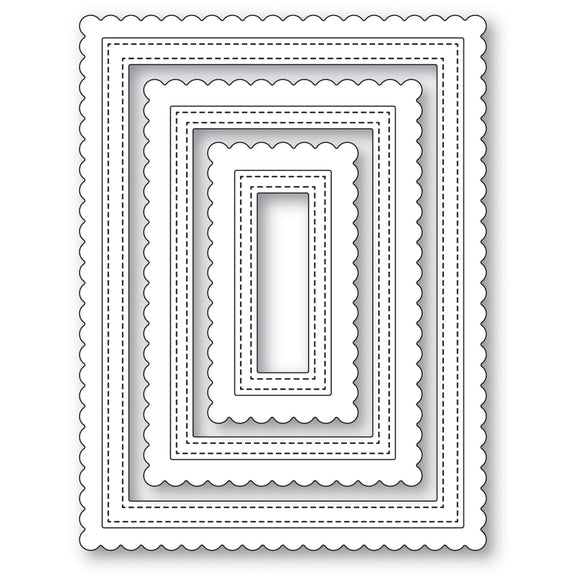 2478 Scalloped Stitch Frames Craft Die