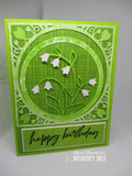 94217 Lily of the Valley Sprigs Circle craft die
