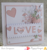 2004 Stitched Heart Borders craft die