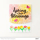 Spring Blessings Script Dies