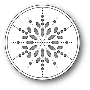 94089 Pinpoint Snowflake Circle craft die