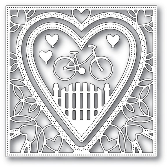 94102 Neighborhood Heart Frame craft die