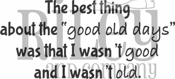 RWD-949 Good Old Days Cling Stamps