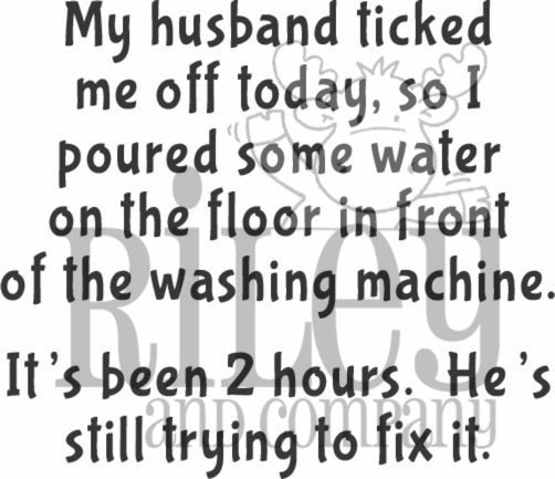 RWD-956 Water on the Floor Cling Stamp