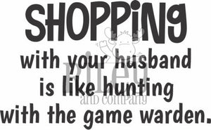 RWD-972 Shopping With Your Husband Cling Stamp