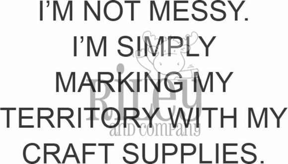RWD-982 Marking My Territory Cling Stamp
