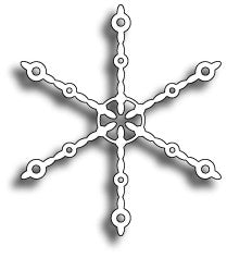 98396 Beaded Snowflake craft die