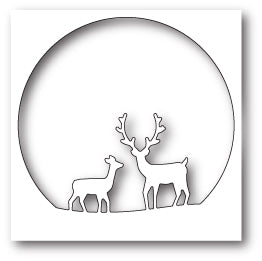 99575 Deer Family Circle craft die