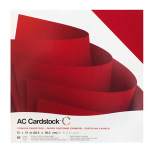 12 x 12 - CARDSTOCK PACK - Crimson