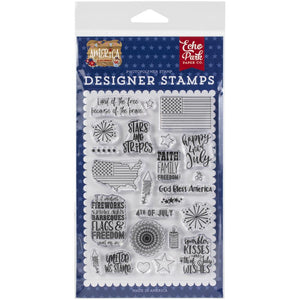 Echo Park America Clear Stamp Set