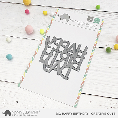 Mama Elephant Big Happy Birthday Creative Cuts