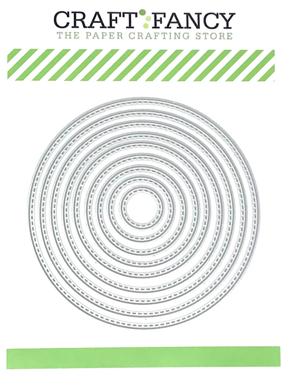 CF217 Stitched Circle Layers craft die