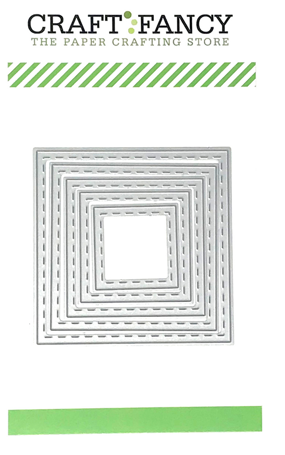 CF218 Stitched Square Layers craft die