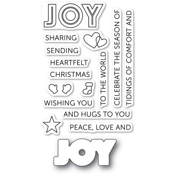 CL467 Tidings of Joy clear stamp set