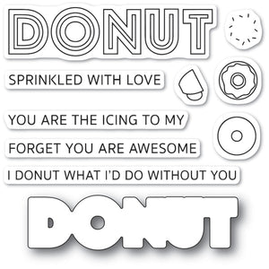 CL475 Donut What I d Do clear stamp set