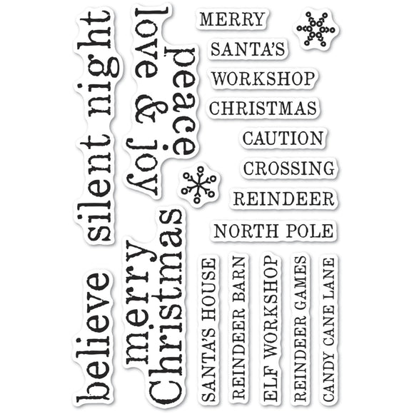 CL5263 Christmas Tiles clear stamps