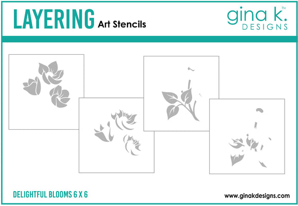 GKDS41 Delightful Blooms Stencil