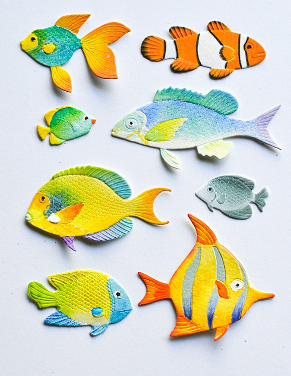 EF1031 Ocean Fish Embossing folder