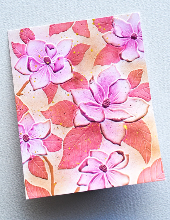 EF1036 Magnolia Blooms Embossing Folder
