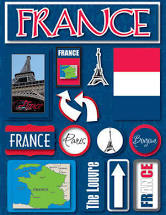 Reminisce Jet Setters France Stickers
