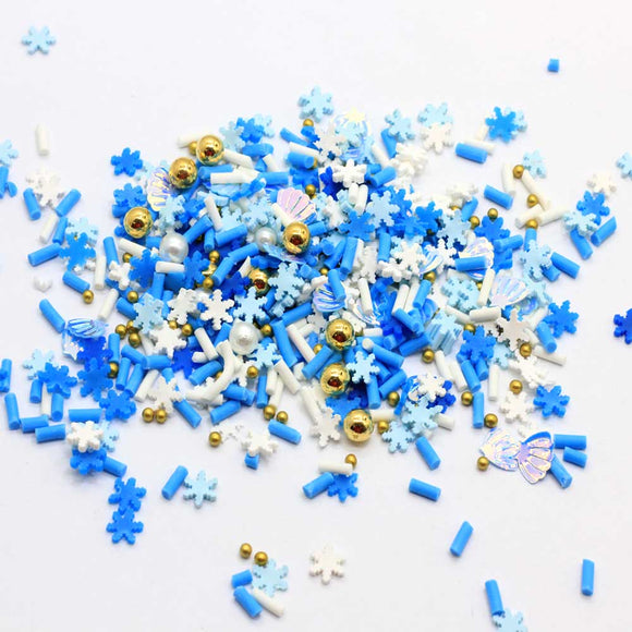 Colorful Snowflake Shaker Element Sprinkles