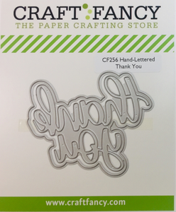 CF256 Hand-Lettered Thank You Craft Die