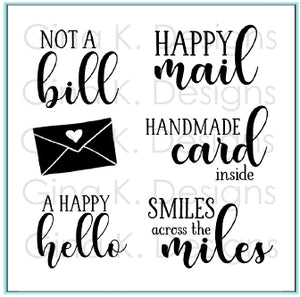 GK Happy Mail Clear Stamp Set