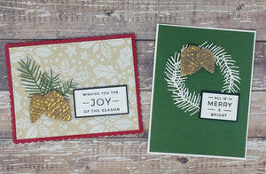 Winter Pinecones Card Kit