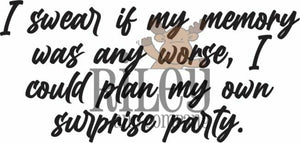 RWD-1015 Plan My Own Party Cling Stamp