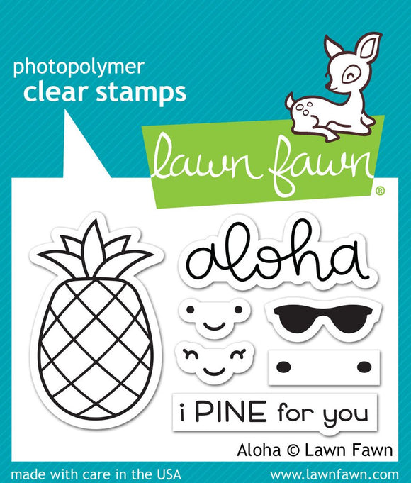 LF1417 Aloha Clear Stamp Set