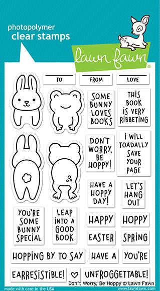 LF2232 Don't Worry. Be Hoppy Clear Stamp Set