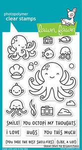 LF2329 Ocean Shell-Fie Clear Stamp Set