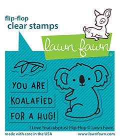LF1564 - I Love You (calyptus) Flip Flop Stamp Set