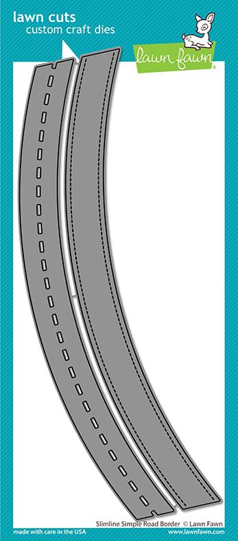 LF2570 Slimline Simple Road Border Die