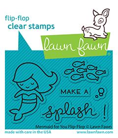 LF2595 Mermaid for You Flip Flop Stamp Set