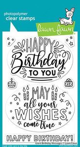 LF2599 Giant Birthday Messages Stamp Set