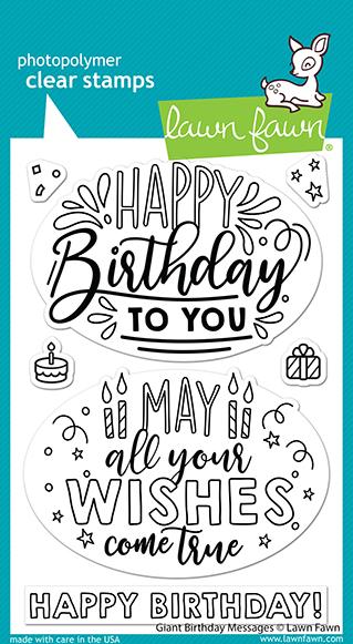 LF2599 Giant Birthday Messages Stamp Set