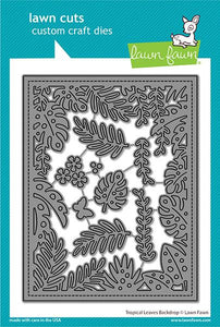 LF2615 Tropical Leaves Backdrop Die
