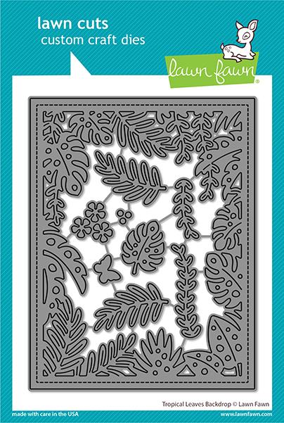 LF2615 Tropical Leaves Backdrop Die