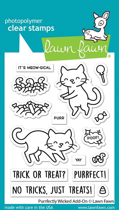 LF2666 Purrfectly Wicked Add-On Clear Stamp Set