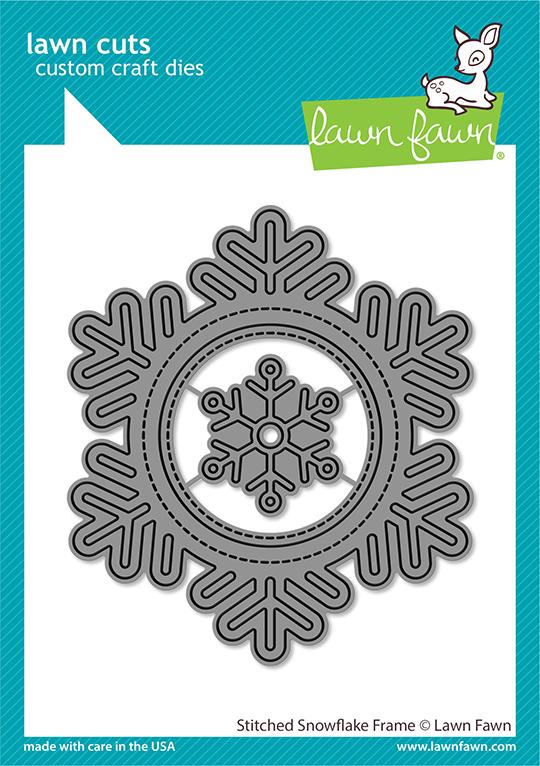 LF2701 Stitched Snowflake Frame Craft Die