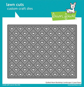 LF2738 Quilted Heart Backdrop: Landscape Dies