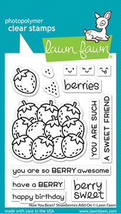 LF2766 How You Bean? Strawberries Add-On Clear Stamps